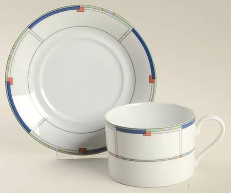 Arista Flat Cup & Saucer Set
