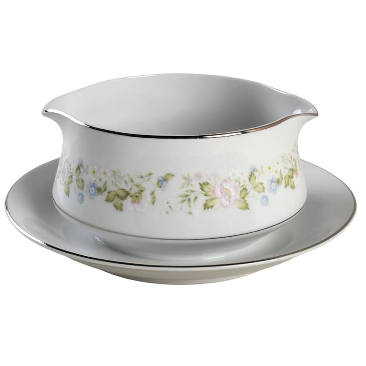 Arpege Round Gravy Boat/Attached Underplate