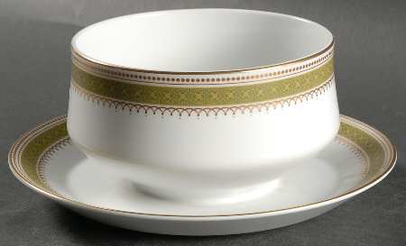 Ascot Gravy Boat with Attached Underplate