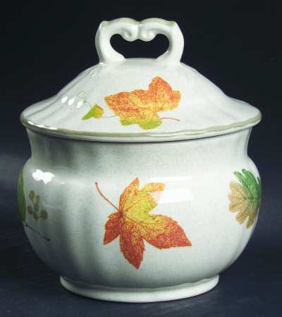 Autumn Artistry Sugar Bowl & Lid