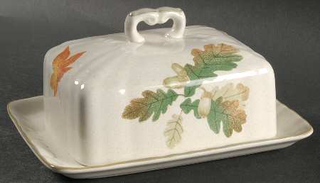 Autumn Artistry Square Covered Butter