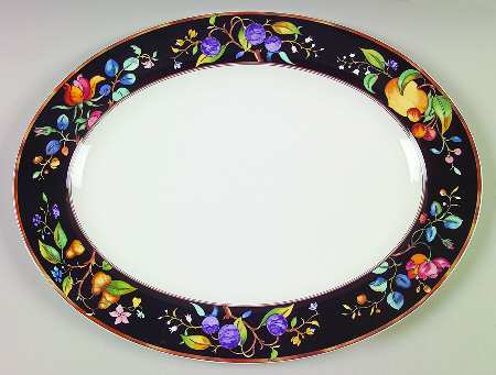 Autumn Elegance 14" Oval Serving Platter