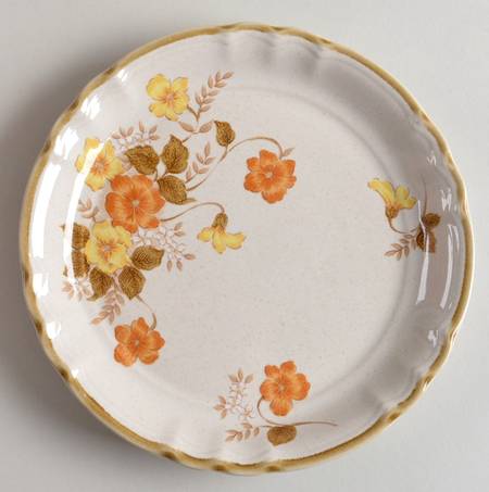 Autumn Flower Salad Plate
