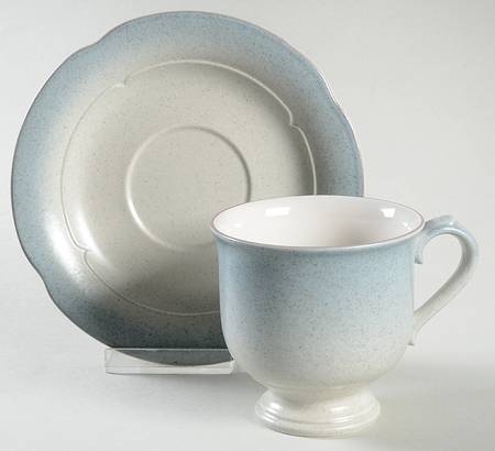 Autumn Wheat Footed Cup & Saucer Set