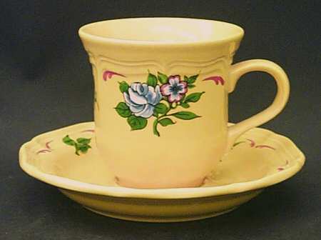 Avignon Flat Cup & Saucer Set