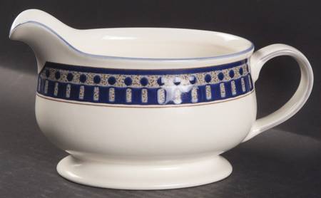 Aztec Blue Gravy Boat by Mikasa