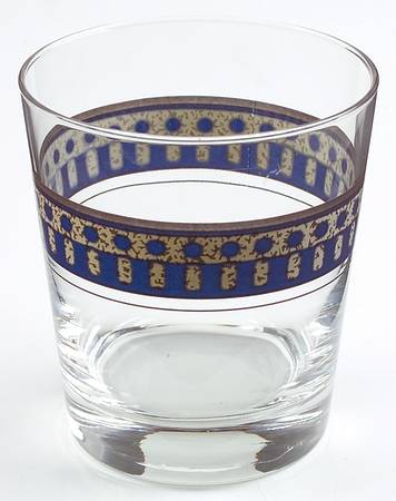 Aztec Blue 12 Oz Glassware Double Old Fashioned