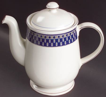 Aztec Blue Coffee Pot & Lid by Mikasa