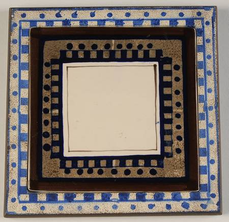 Aztec Blue Wood Frame Trivet by Mikasa