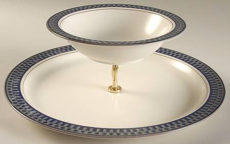 Aztec Blue 3 1/4"-3 7/8" Chip & Dip/Veg Set 2 Pce (DP/FR) HC