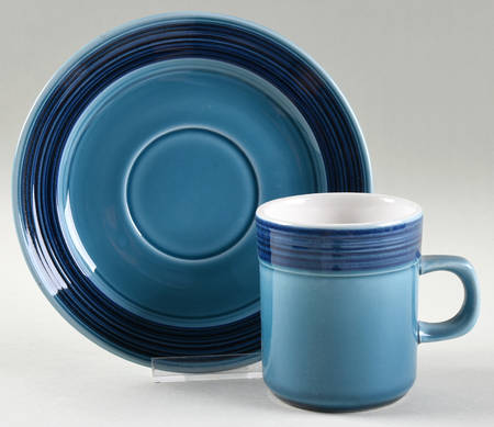 Azure Flat Cup & Saucer Set