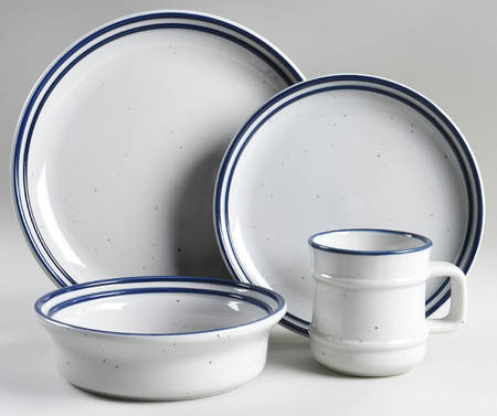 Basic Blue 4 Piece Place Setting