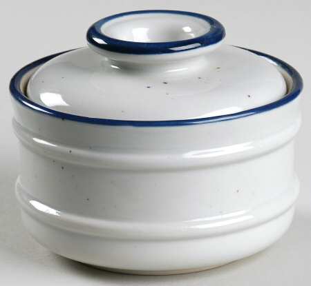 Basic Blue Sugar Bowl & Lid