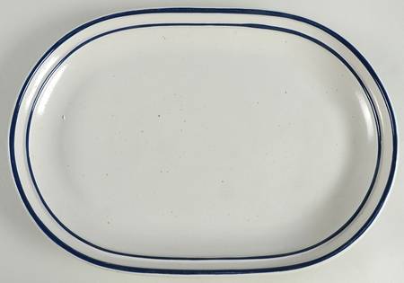 Basic Blue 16" Oval Serving Platter