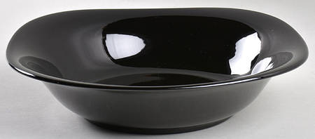 Basic Black 9" Round Vegetable Bowl
