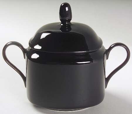 Basic Black Sugar Bowl & Lid