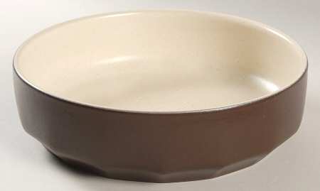 Bark Brown 9" Round Vegetable Bowl