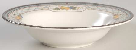 Basket of Fruit Rim Fruit/Dessert (Sauce) Bowl