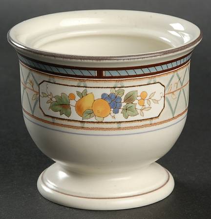 Basket of Fruit Sugar Bowl No Lid