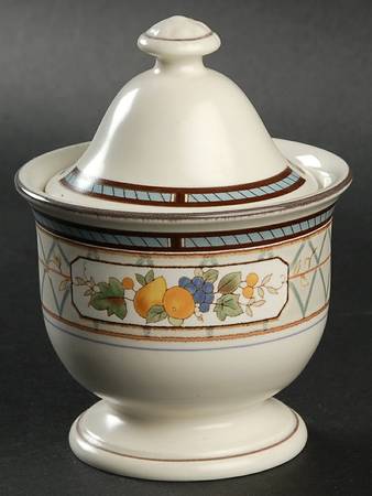 Basket of Fruit Sugar Bowl & Lid by Mikasa
