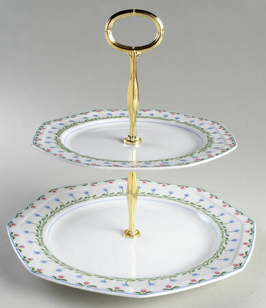Bali Hai 6 5/8"-10"  2 Tiered Serving Tray (Dp, Sp) HC