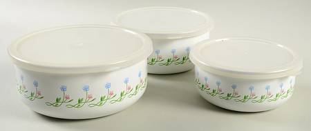 Bali Hai (3 Piece) Metal Bowl Set with Lid
