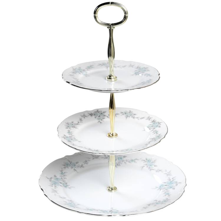 Barbizon 13 7/8"-14 1/4" 3-Tiered Serving Tray(DP,SP,BB) HC