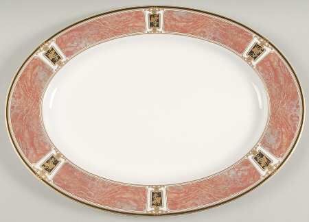 Barclay Square 17" Oval Serving Platter by Mikasa