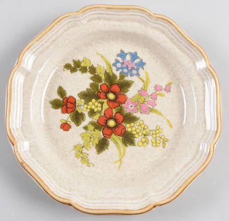 A Basket of Wildflowers Salad Plate