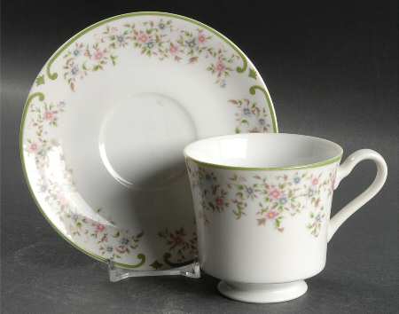 Beaumont Footed Cup & Saucer Set by Mikasa