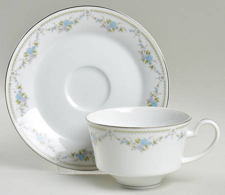 Betty Ann Flat Cup & Saucer Set