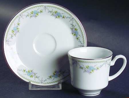 Betty Ann Flat Demitasse Cup & Saucer Set