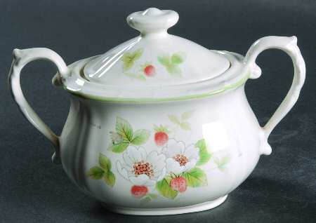 Berry Bloom Sugar Bowl & Lid by Mikasa
