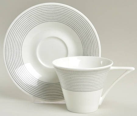 Best Circles Flat Cup & Saucer Set