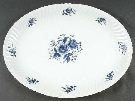 Bella Fleur 16" Oval Serving Platter