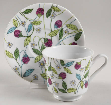 Berry Heaven Footed Cup & Saucer Set
