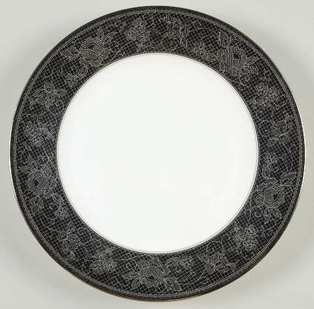 Belgian Lace Black (Mikasa Narumi #CAE05) Salad Plate