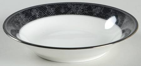 Belgian Lace Black (Mikasa Narumi #CAE05) Fruit/Dessert (Sauce) Bowl
