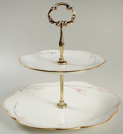 Bellamy 2 Tiered Serving Tray (Dinner & Salad Plate)