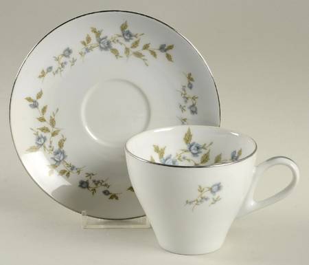 Bella Rose Flat Cup & Saucer Set