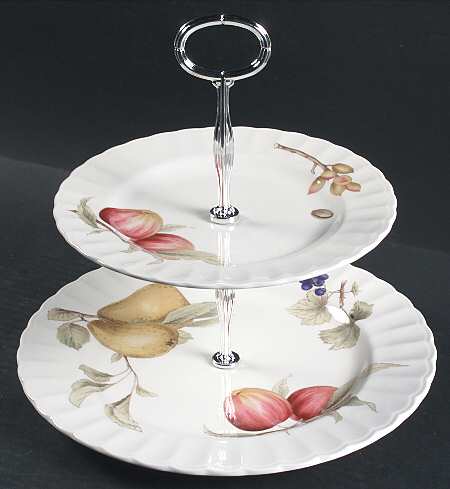 Belle Terre 6 5/8"-10"  2 Tiered Serving Tray (Dp, Sp) HC