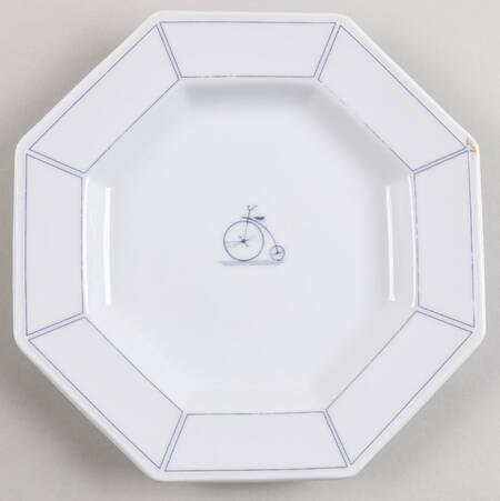 Bicycle Blue Salad Plate