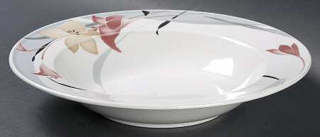 Bittersweet Garden Large Rim Soup Bowl