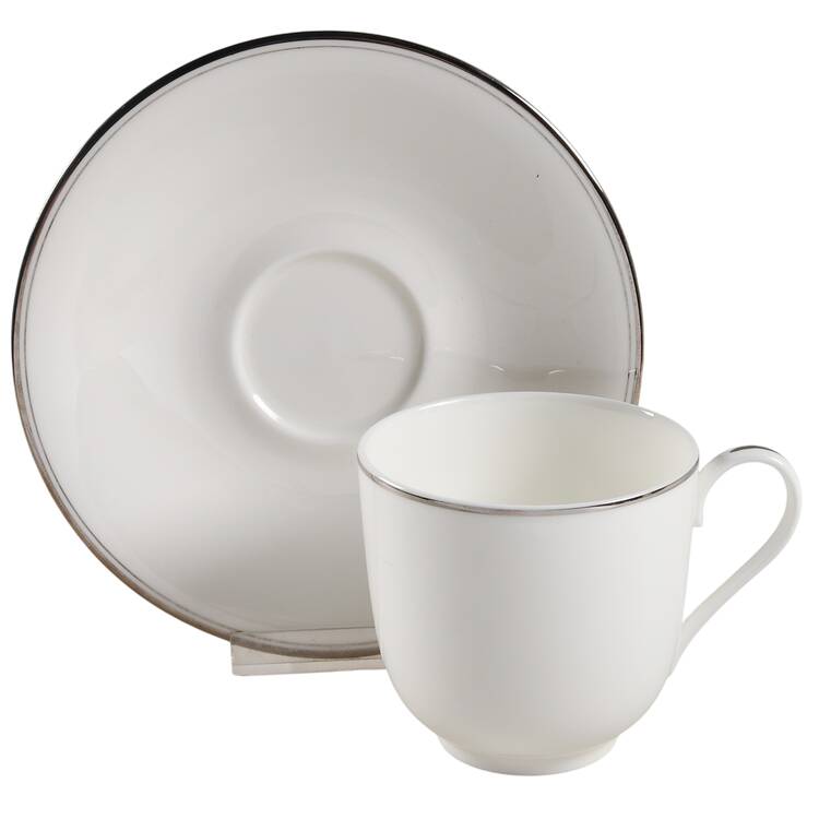 Biltmore Platinum Flat Cup & Saucer Set