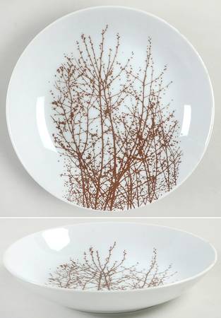 Birches Brown Coupe Soup Bowl