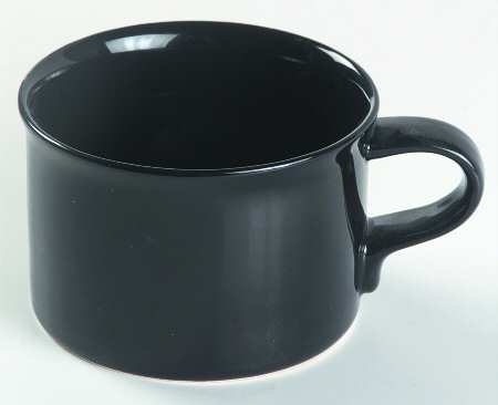Black Flat Cup by Mikasa