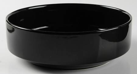 Black 8" Round Vegetable Bowl