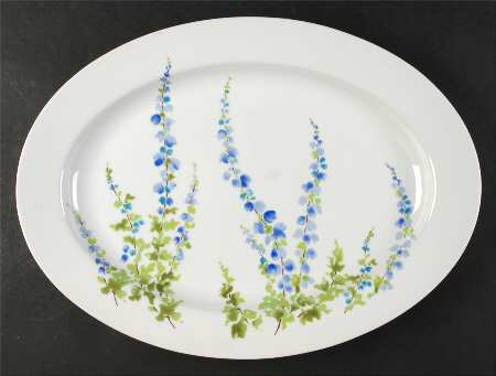 Blue Bells 16" Oval Serving Platter