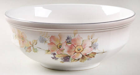 Black Berries 8" Round Vegetable Bowl