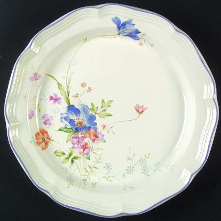 Blue Bouquet 12" Chop Plate (Round Platter)